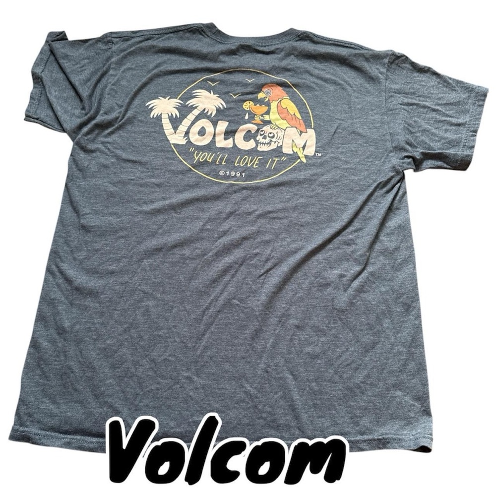 Volcom Gray Graphic T-Shirt